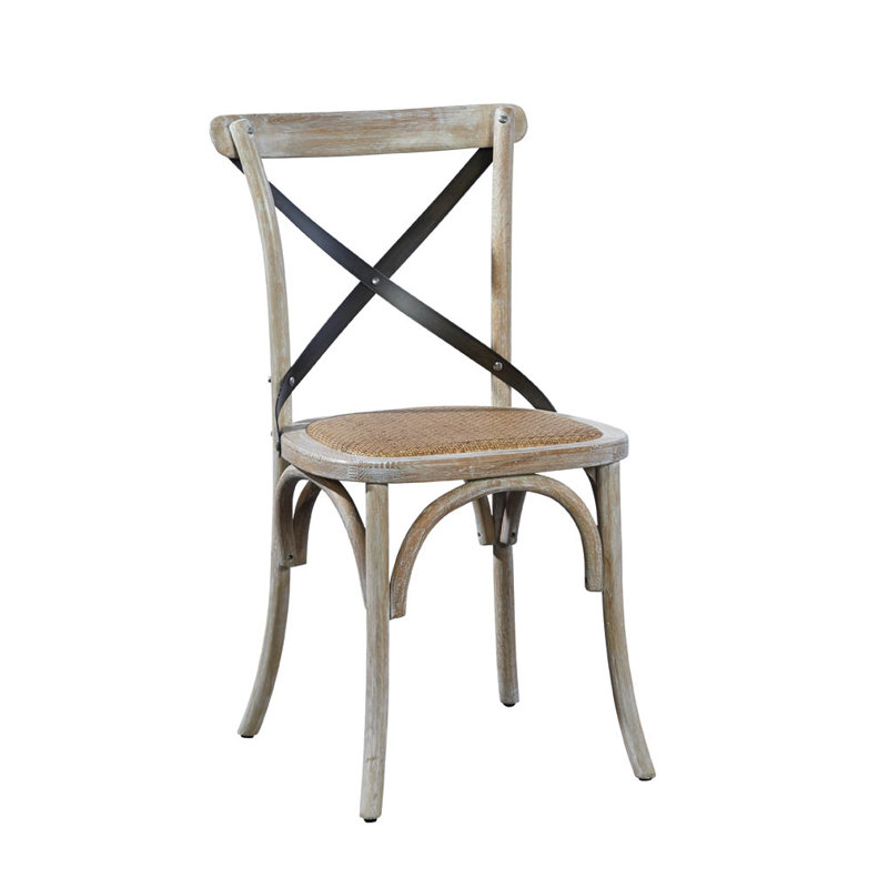 Chaise d'appoint Zampa Wooven, Argent