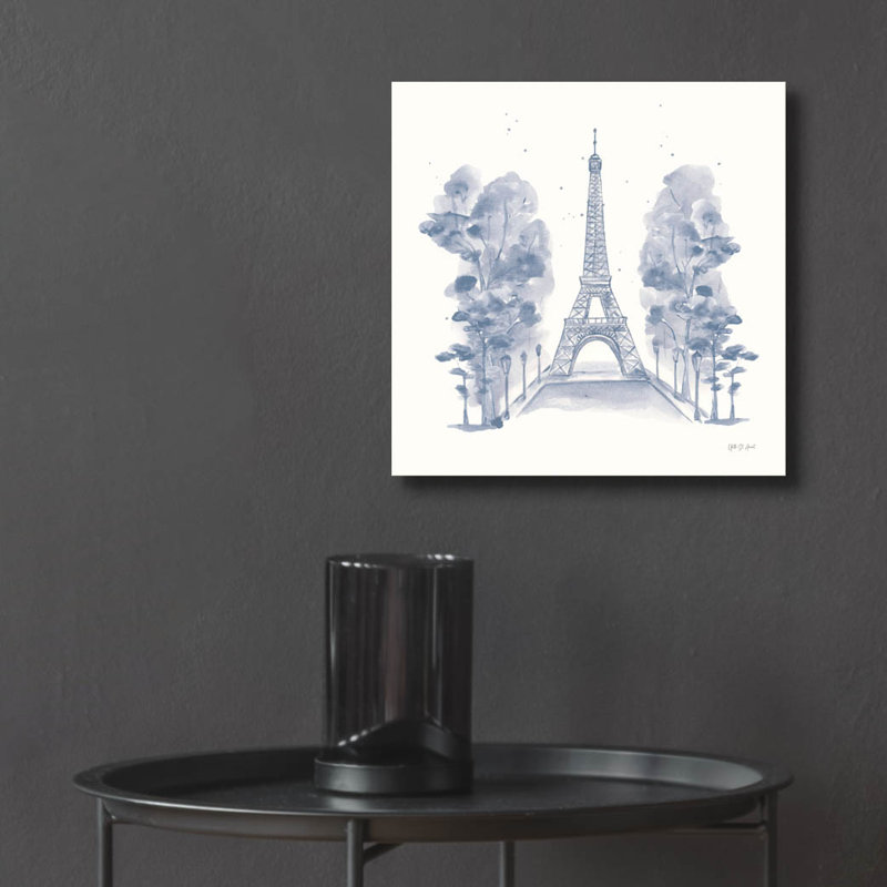 «Eiffel Tower» par Yvette St. Amant, art mural en verre acrylique, H 12 po x l 12 po x P 0,13 po
