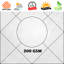 Toile d'ombrage triangulaire 200 g / m²-55597050-97285145