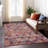 Machine Washable Indoor/Outdoor Claudian ACN1637 Paprika Rug-104235885