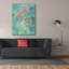 Toile épique Graffiti «Dicats Daisies 4» par Alicia Ludwig, art mural sur toile, 40 po x 54 po