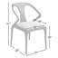 Chaise de salle à manger rembourrée en bois massif Downham-748082520