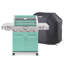 Barbecue au propane liquide à 4 brûleurs de 72 000 BTU avec couvercle en acier inoxydable Monument Grills
