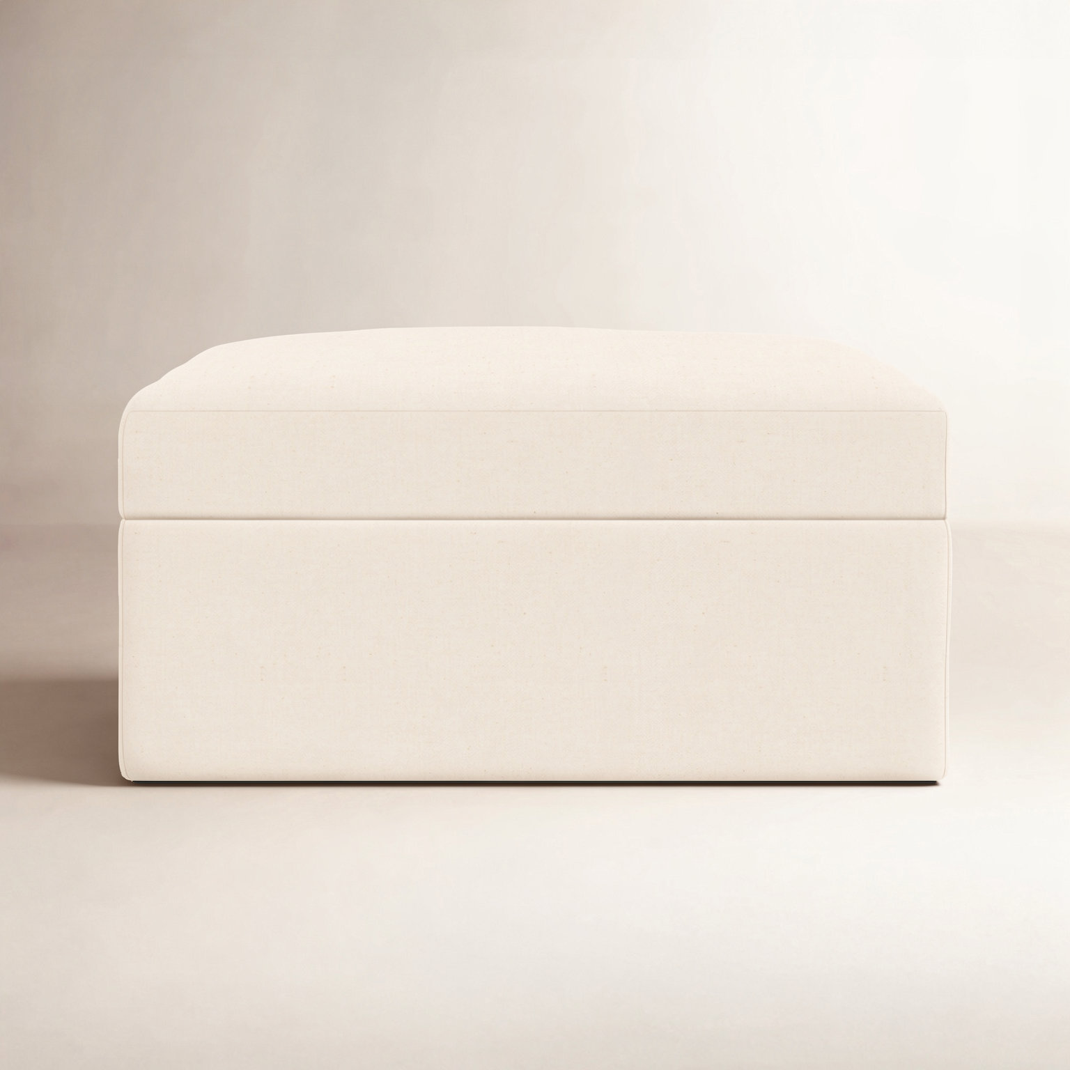 Hartig 38" Ottoman, Bayou Natural Canvas