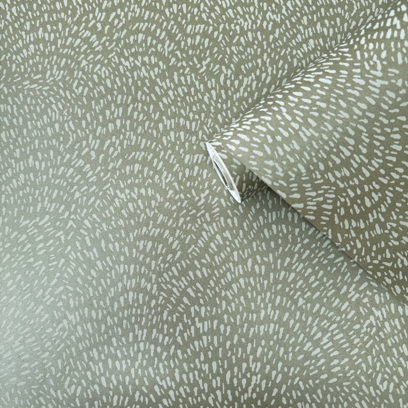 Zen 1000cm x 57cm Wallpaper Roll, Green