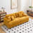 Corduroy Sofa 3 Seater Sofa Couch with 4 Toss Pillows Sleek Design Modern Comfortable for Room-1541348264-1531629127