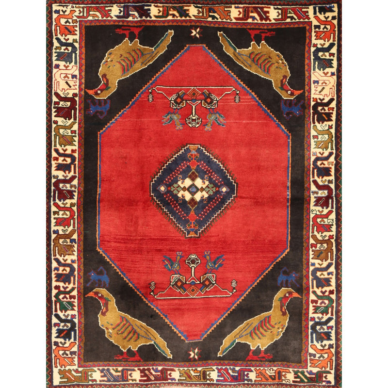 Tapis rouge/noir, Rectangle 5 pi x 7 pi