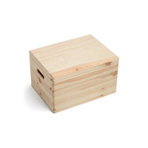 Sturdy Wood Storage Box Set of 4