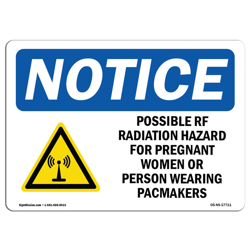 Possible RF Radiation Hazard Sign
