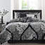 Ensemble de literie en coton 7 pièces - noir pour très grand lit avec magnifique tissu imprimé pour chambre à coucher-118742789-118742787