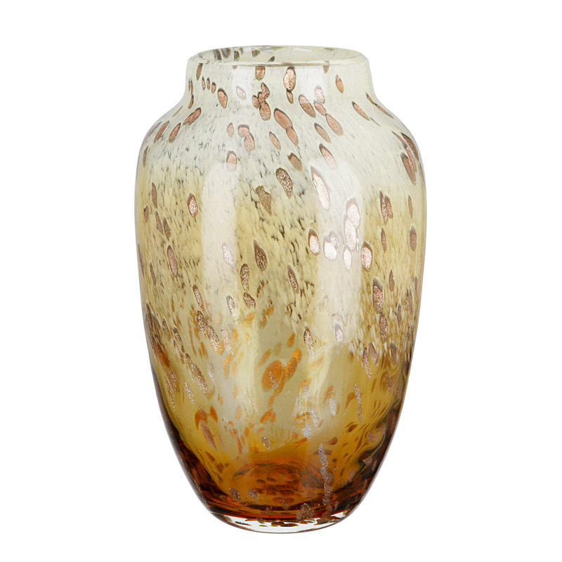 Blen Handmade Glass Table Vase, 29cm H x 17cm W x 17cm D