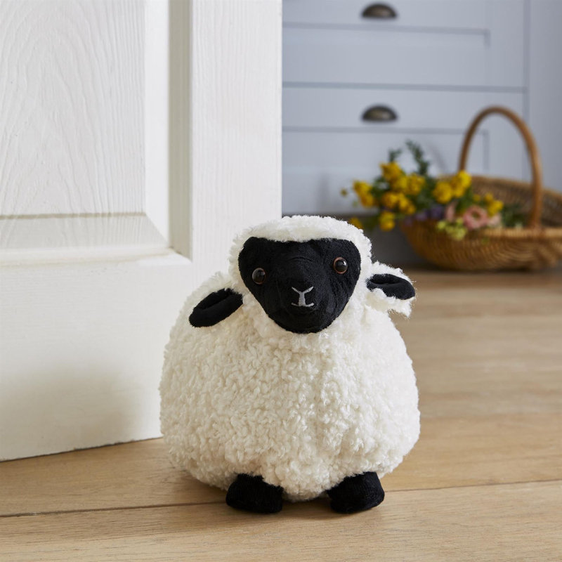 Finbar Sheep Fabric Floor Door Stop