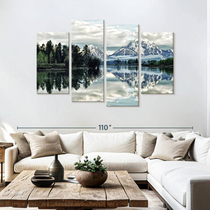 Ensemble 4 pièces Jackson Hole On Canvas, H 54 po x l 84 po x P 1,25 po