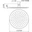 Tenerife™ 9.84" Rain Showerhead-223246056
