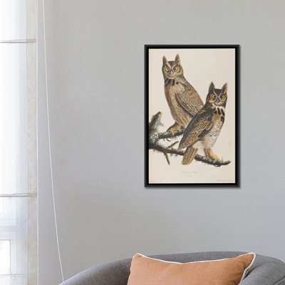 « great corned hibou », reproduction d’impression sur toile