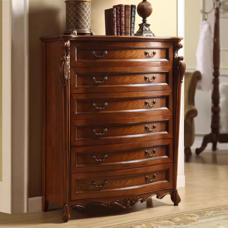 Armoire d'appoint en bois manufacturé brun massif