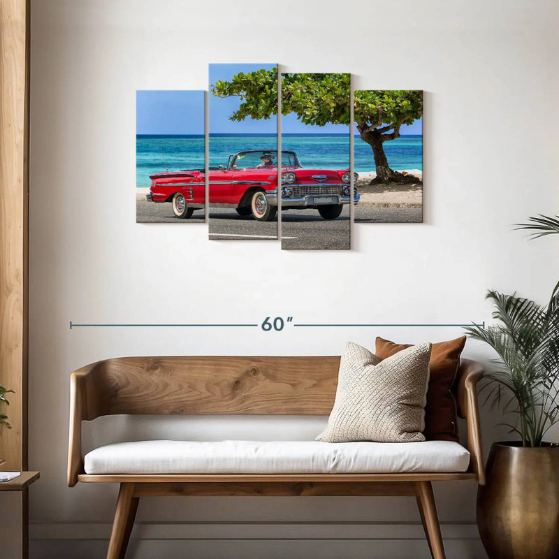 Mehar Red Cabriolet, 27" H x 43" W