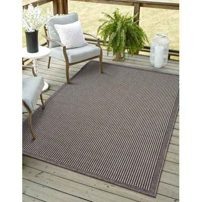 Noem Rectangle Geometric Indoor / Outdoor Area Rug