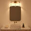 Dimmable Bathroom Wall Light with White Glass Shades-676788468-676788469-676788467