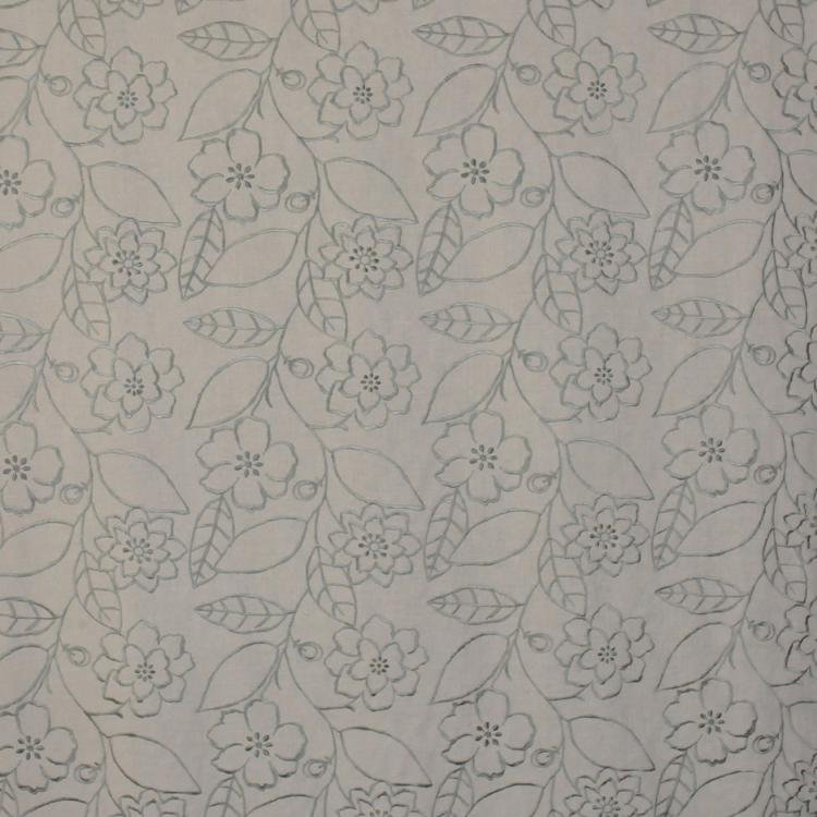 Tissu floral Luxe, gris