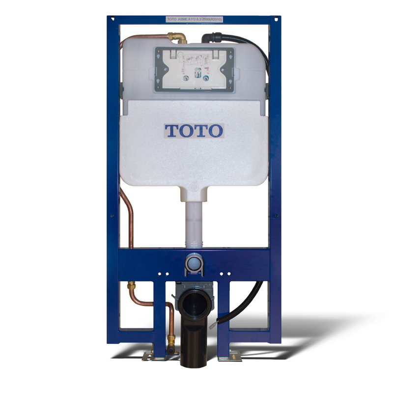Toto® Duofit® In-Wall Dual Flush 1.28 And 0.8 Gpf Tank System With Washlet®+ Auto Flush Ready Copper Supply Line - Wt173ma