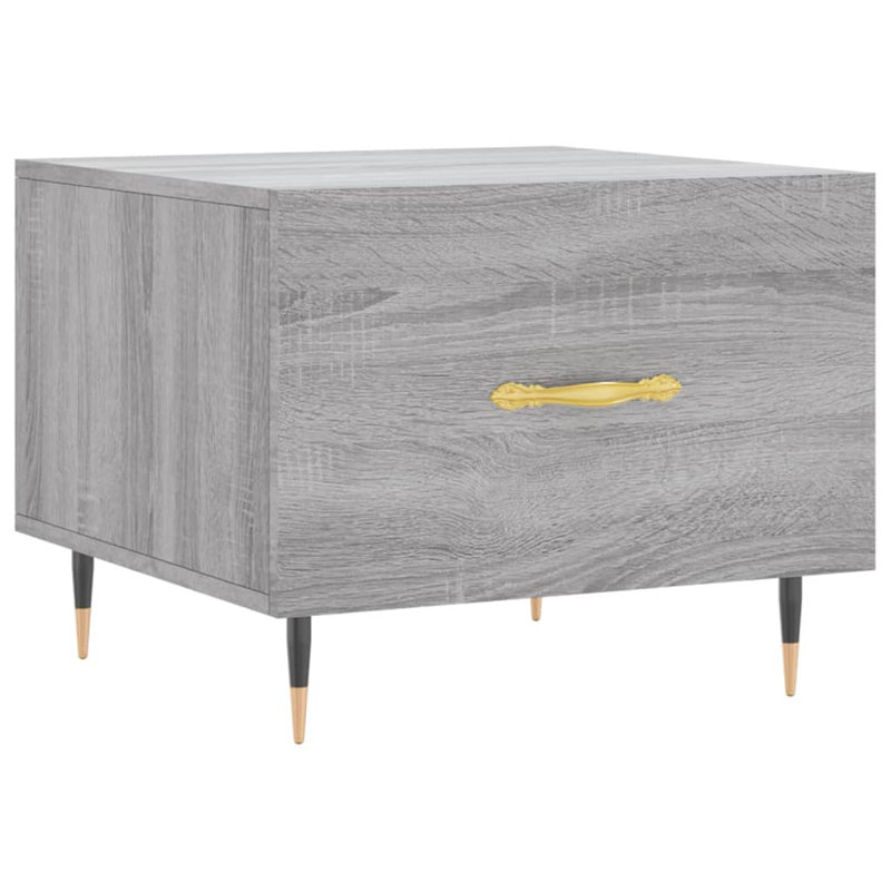 Farsund Four Leg Coffee Table with Storage, Grey Sonoma