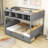 Ginevieve Kids Twin Over Full Bunk Bed with Drawers-783294243