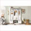 Banc d'entrée 3-en-1 Hall Tree avec crochets à manteau et amp; Rangement, 47,2 po, blanc | Panneau de fibres à densité moyenne | Portemanteaux-1260141468