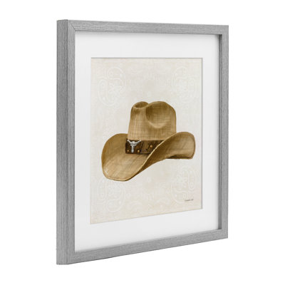 Cowboy Rider of Range, reproduction encadrée sous verre, conception de Danhui Nai