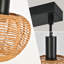 3-Light Boho Rattan Pendant