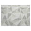 Tapis taupe en polyester tissé à la machine Itzayana-40324470