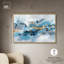 "Ocean Foil II", reproduction d'art acrylique encadrée bleue et dorée par Art Remedy, cadre doré, 54 x 36-1808215181-1808215421