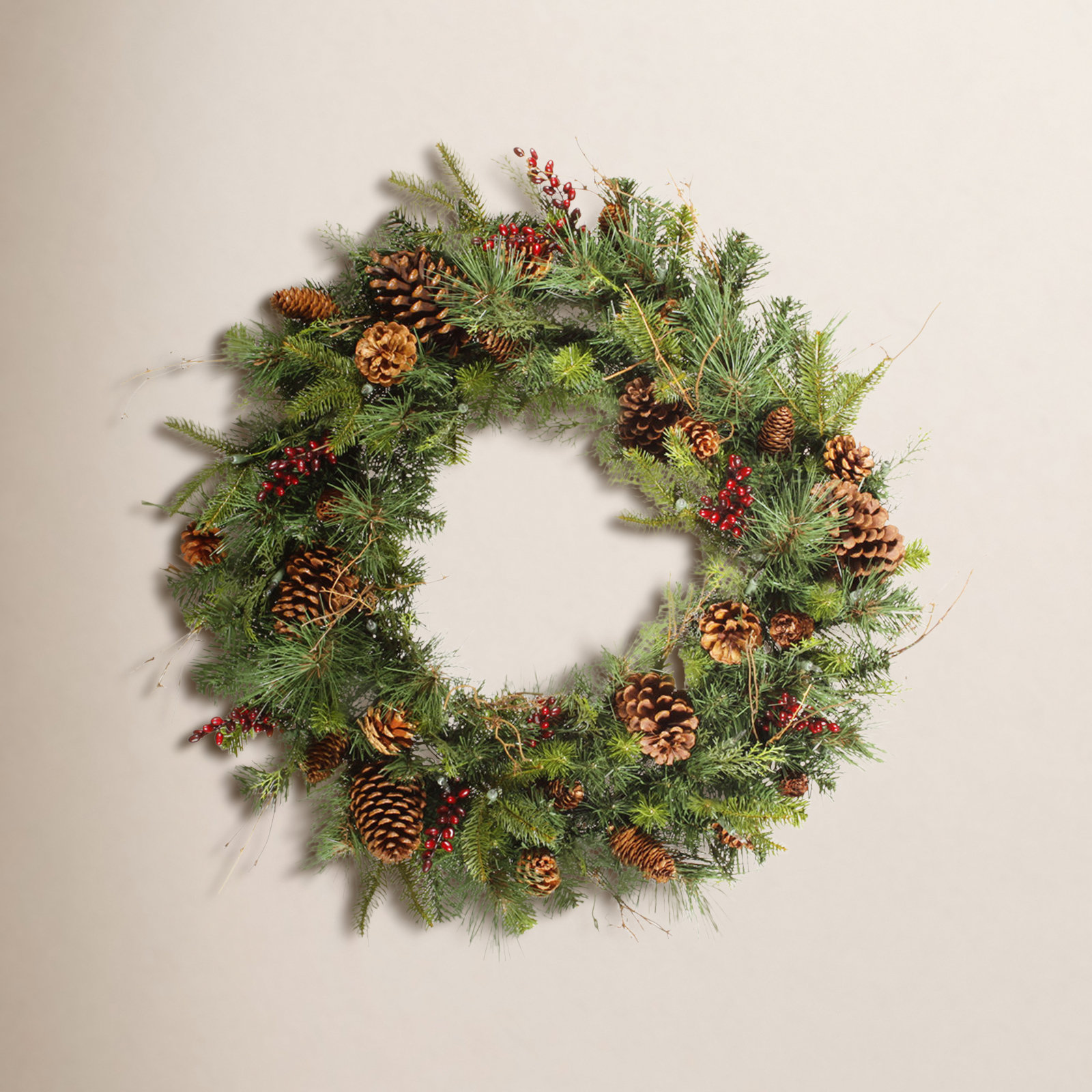 36" Berry Christmas Wreath, 30"