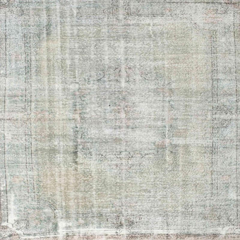 Tapis gris zone contemporaine, Carré 3 pi