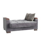 X Collection - Grey Microfiber With Storage Capacity Space Management Solution Upholstered Convertible Space Furniture