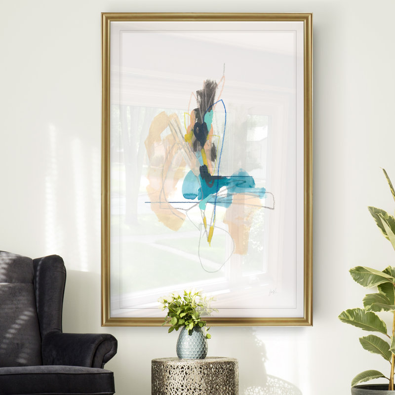 «Static Energy II», reproduction sur toile, H 22,5 po x l 30,5 po x P 1,5 po, Encadrement doré