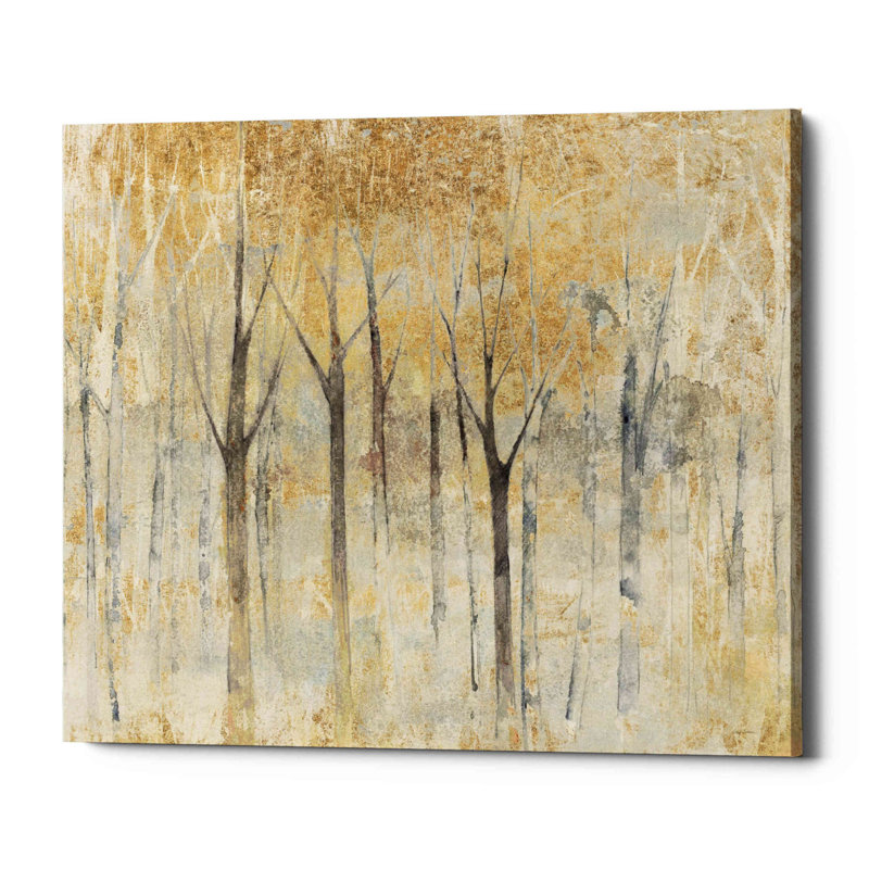 «Seasons End Gold» par Avery Tillmon, art mural sur toile, H 26 po x l 30 po