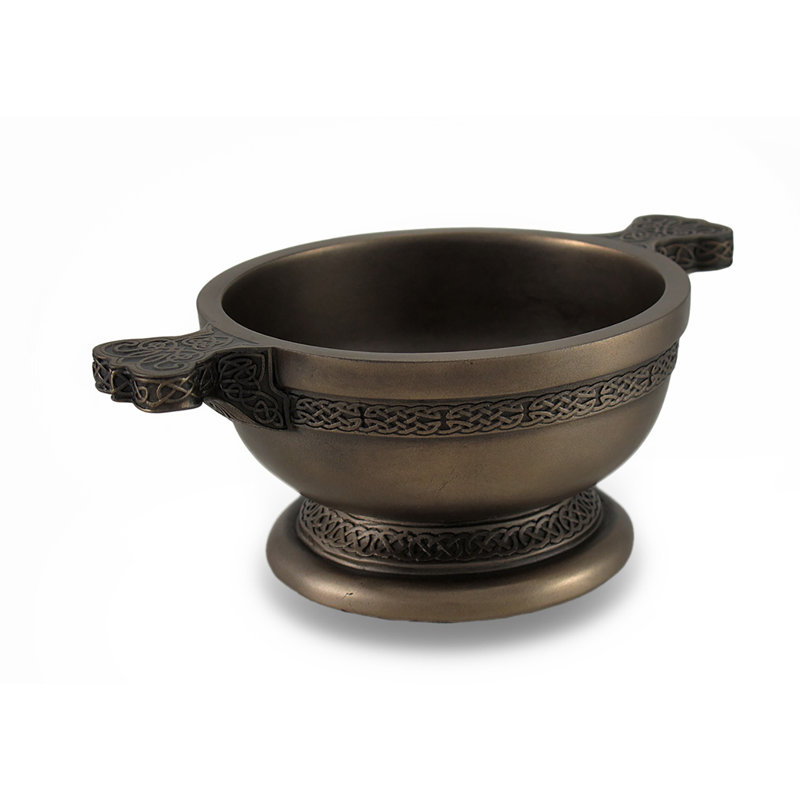 Coupe Quaich à deux poignées Celtic Knotwork