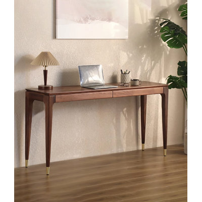 Bureau en bois massif clair et luxueux