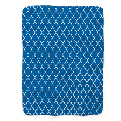 White Blue - 1 Piece Premium Blanket