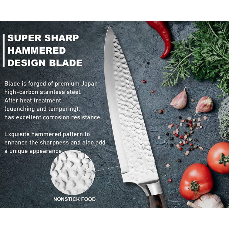 6pcs Steak Knives Set, Serrated Sharp Blade, Hammered Pattern Hollow  Handle, Stainless Steel Steak Knife Set, Dishwasher Safe, For Kitchen  Restaurant