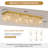 40" Gold Rectangular Flush Mount Crystal Ceiling Light, 8-Light K9 Crystal Chandelier For Dining Room, Living Room, Kitchen, Modern Luxury Lighting Fixture, E12 Base (Bulbs Not Included)