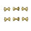 2.25" Width Brass Bow Tie Knobs