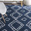 Tapis bleu à poils longs Stainbrook-583712148