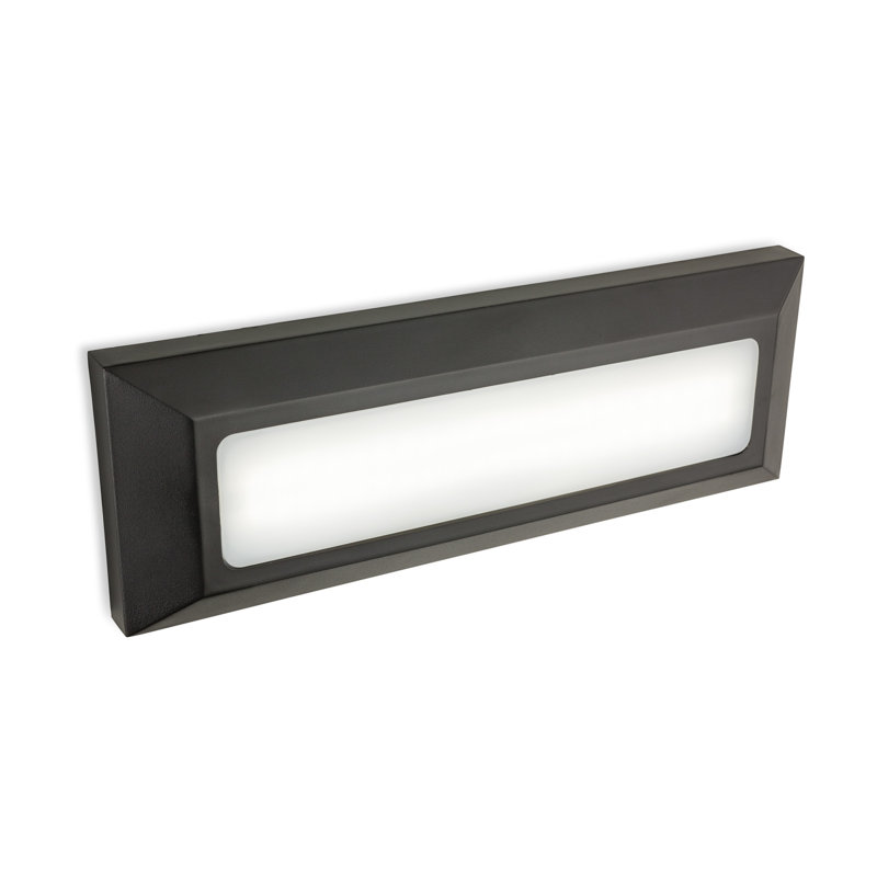 Silver 3.14cm H Integrated LED Outdoor Flush Mount