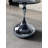 10mm Gray Tempered Glass Side Table with Marble-Finish Base & Nano-Coated Pole - Weighted Accent Table for Living Room, Bedroom, Balcony-1405598622