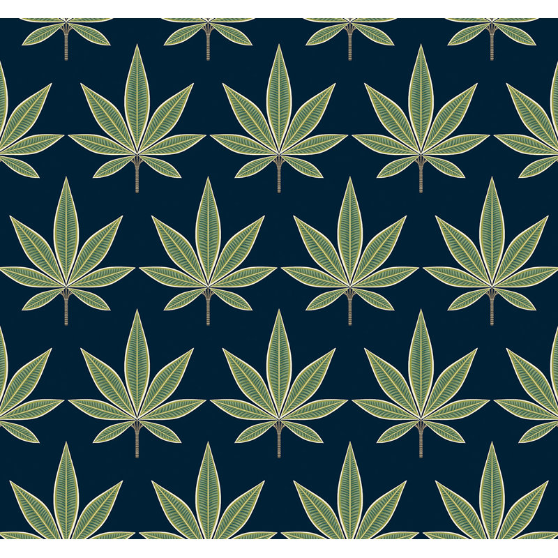 Addilyne Floral Roll, Navy/Green