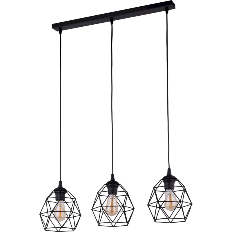 Galaxy 3 - Light Kitchen Island Pendant, Black