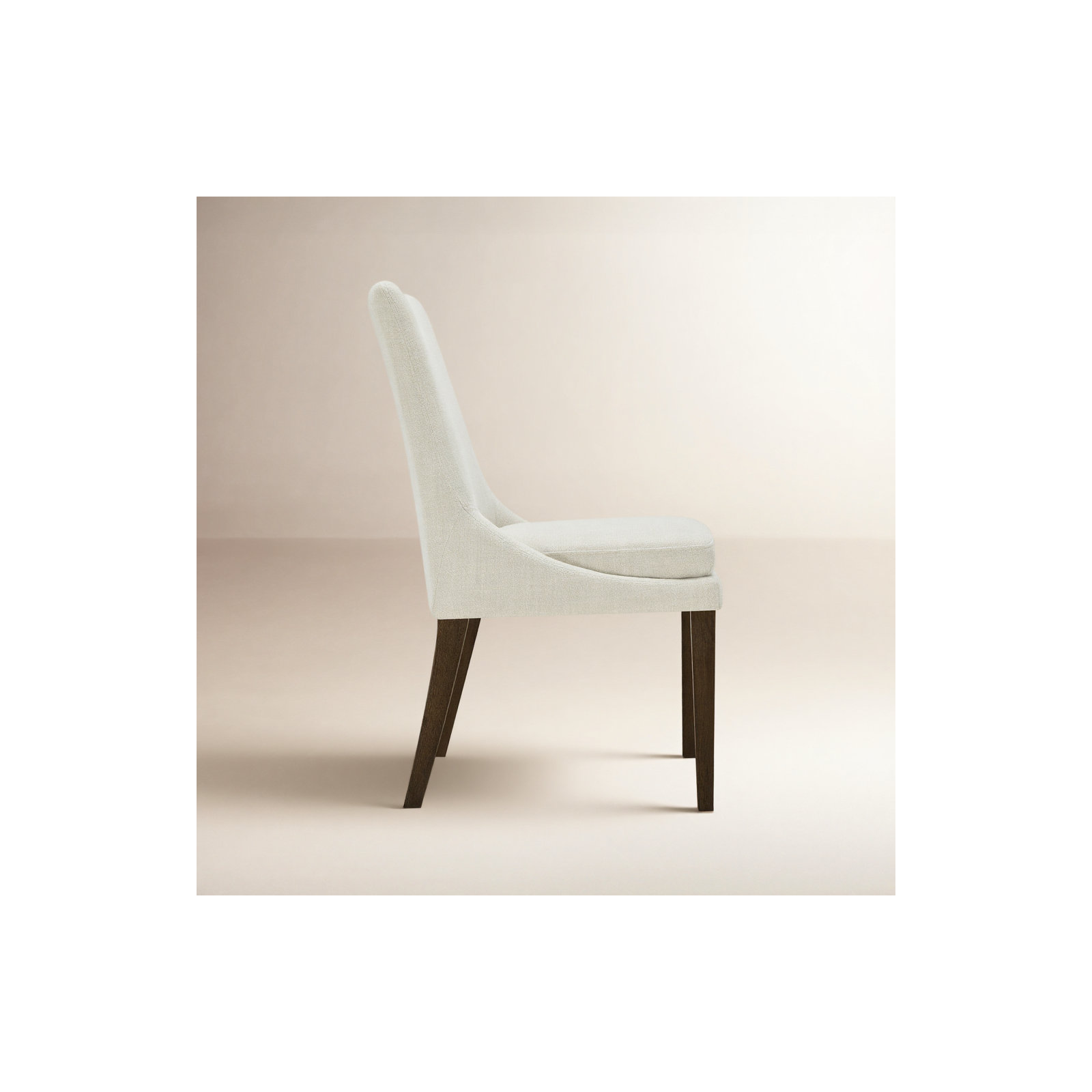 Niara Upholstered Side Chair, Effie Linen Performance Linen