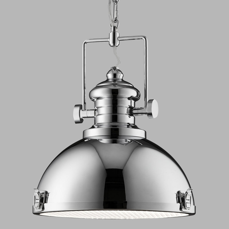 Harpenden 1 - Light Dome Pendant, Chrome